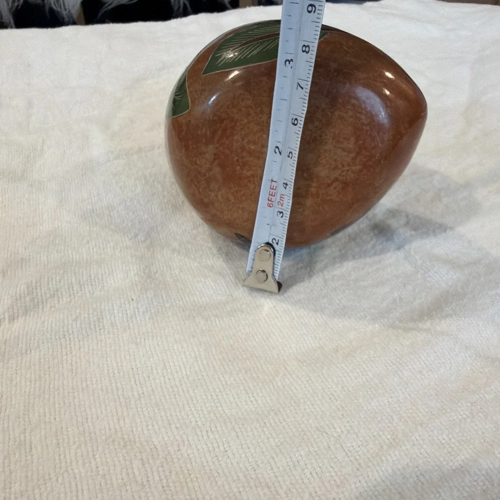 Vtg Nicaragua Hand Painted‎ Hummingbird & Flower Glazed Terracotta Vase